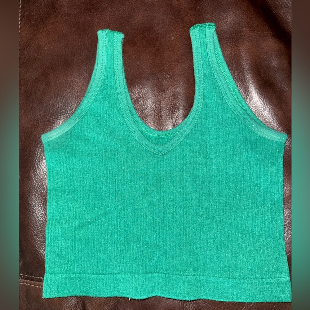 Urban Outfitters Green Crop Top